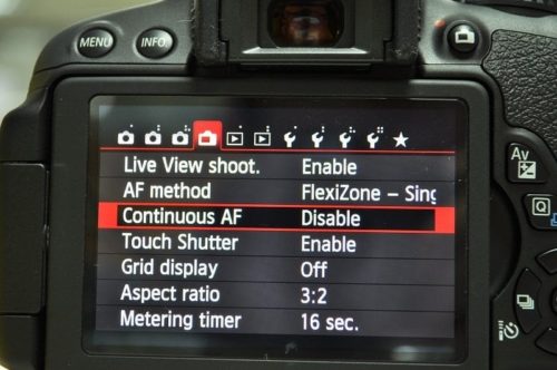 camera settings